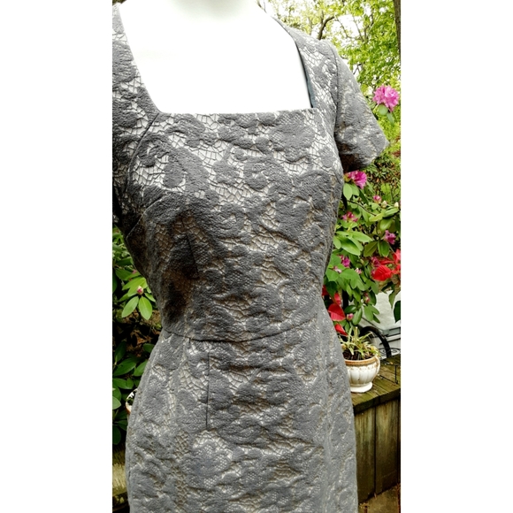 Banana Republic Brocade Cocktail Dress - Picture 2 of 7